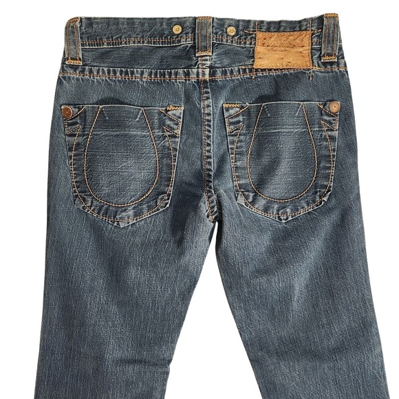 Vintage True Religion Jeans Men's 33x33 Button Fly Denim Suspender Buttons USA‎ - Picture 15 of 16